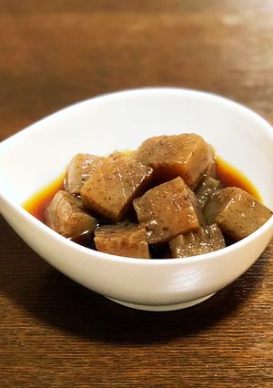 蒟蒻煮(材料1つ&鍋1つ)副菜ダイエット-レシピのメイン写真