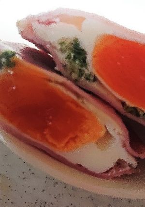 レンチンハムエッグ ネギチーズ入り-レシピのメイン写真