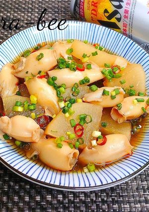 味染み最高♪ご飯が進む!旨辛ヤリイカ大根-レシピのメイン写真