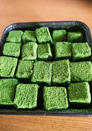 ビターチョコで作る抹茶生チョコ-レシピのメイン写真