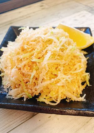 栄養満点！青パパイヤの明太子炒め-レシピのメイン写真