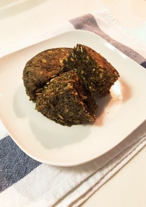 混ぜるだけオートミールほうじ茶蒸しパン♡-レシピのメイン写真