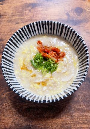 適当流　ダイエットの味方オートミール雑炊-レシピのメイン写真