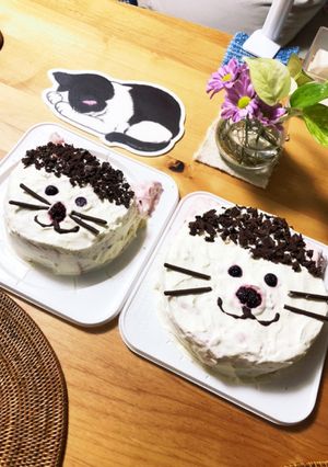 猫ケーキ-レシピのメイン写真