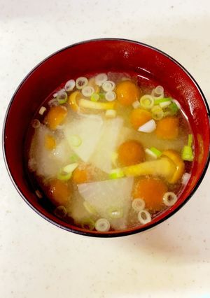 大根 なめこの味噌汁^^-レシピのメイン写真