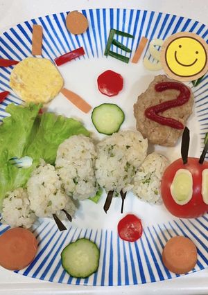 はらぺこあおむし誕生日プレート-レシピのメイン写真