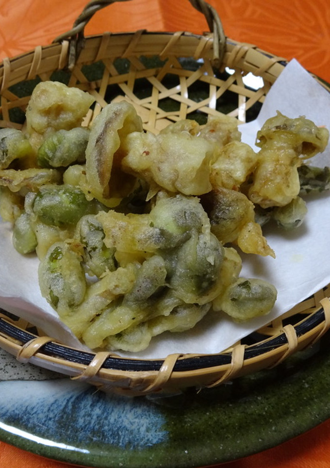 紫ずきんと丹波しめじのかき揚げ-レシピのメイン写真