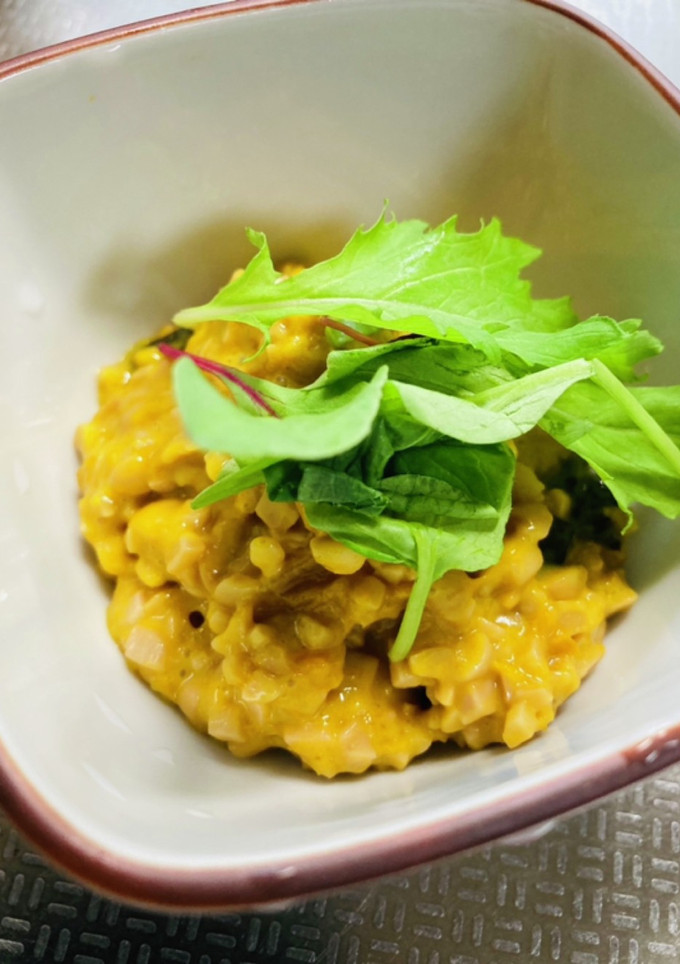 簡単☆納豆とかぼちゃサラダの和え物♪-レシピのメイン写真