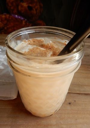 ピーナッツアーモンドミルクのカフェオーレ-レシピのメイン写真