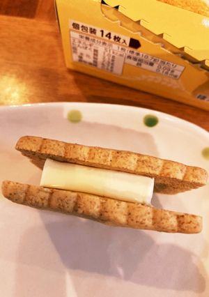 糖質オフ市販品挟むだけチーズケーキ-レシピのメイン写真