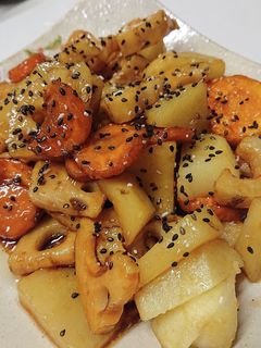 れんこん人参じゃいも!根菜の甘辛炒め!-レシピのメイン写真