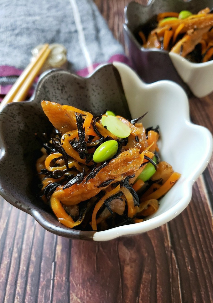 レンジで簡単！さつま揚げとひじきの梅煮-レシピのメイン写真