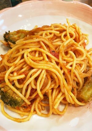ワンパンdeトマトクリームパスタ-レシピのメイン写真