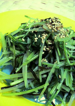 シンプルに♪水菜と塩昆布のおひたし-レシピのメイン写真