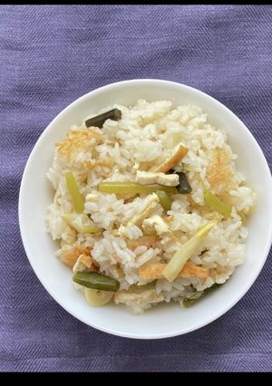 茅乃舍だしで簡単！山菜ご飯-レシピのメイン写真