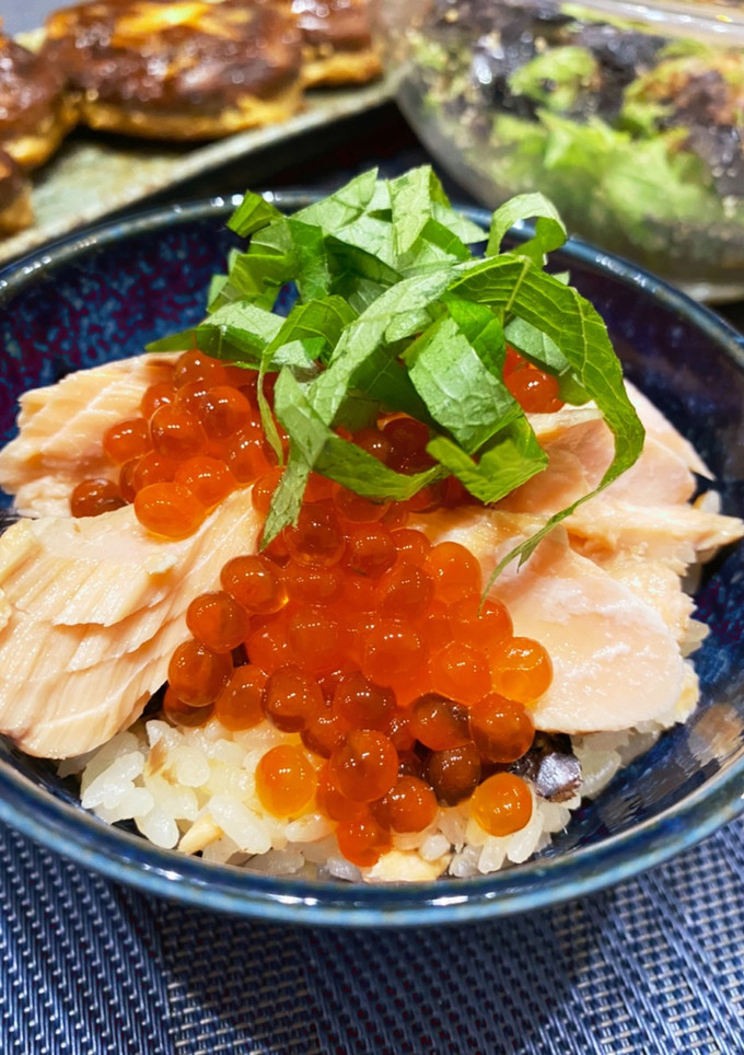 いくらと鮭のはらこ飯-レシピのメイン写真