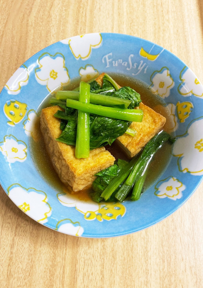 厚揚げと小松菜の煮浸し-レシピのメイン写真