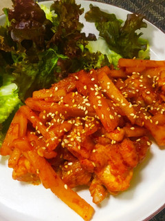 鶏肉とじゃがいもの韓国風炒め-レシピのメイン写真