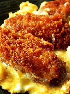 カキフライで卵とじ 酒も米も進むリメイク-レシピのメイン写真