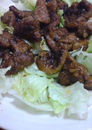 タカラ「料理の為の清酒」でレバーの揚げ煮-レシピのメイン写真