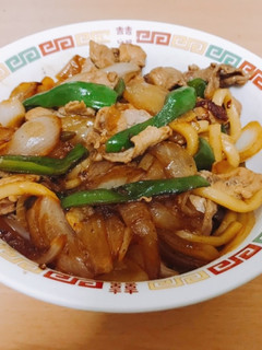 肉を喰らう焼きうどん・さっぱり照り焼き味-レシピのメイン写真