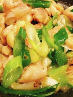 5分で簡単美味しい!鶏のねぎ塩炒め♡-レシピのメイン写真