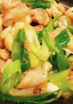 5分で簡単美味しい！鶏のねぎ塩炒め♡-レシピのメイン写真
