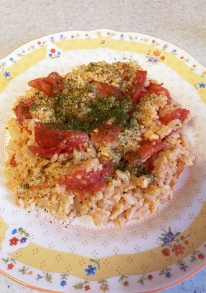 完熟トマトと半熟卵のチャーハン♡-レシピのメイン写真