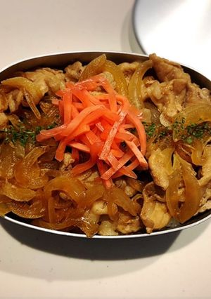 のっけ弁当2021.10.02豚丼-レシピのメイン写真
