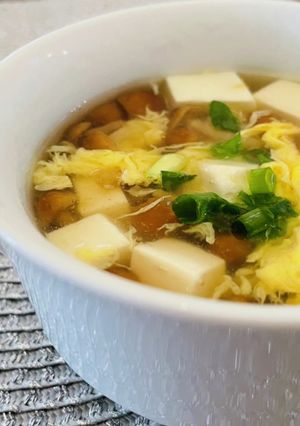 ふんわり♡豆腐とナメコのスープ-レシピのメイン写真