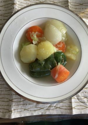 ピーマン肉詰め簡単味変スープ-レシピのメイン写真