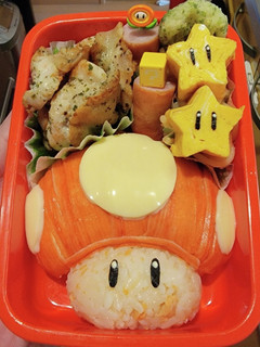マリオのきのこおにぎり弁当!-レシピのメイン写真