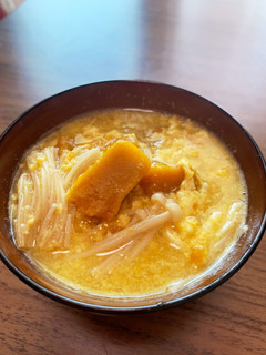 かぼちゃとエノキのお味噌汁-レシピのメイン写真