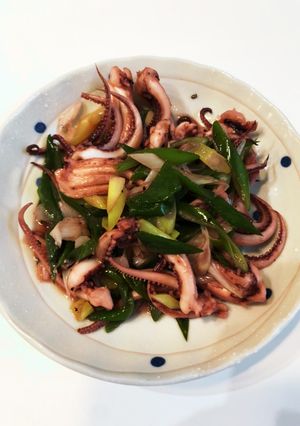イカゲソのネギ塩炒め-レシピのメイン写真