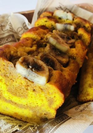 簡単!かぼちゃとバナナのパウンドケーキ-レシピのメイン写真