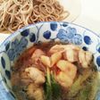 温かいつけ汁で冷たい蕎麦 鶏汁蕎麦
