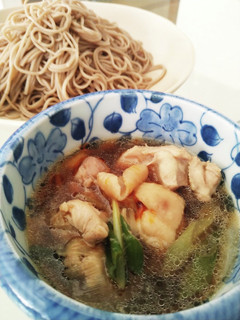 温かいつけ汁で冷たい蕎麦 鶏汁蕎麦-レシピのメイン写真