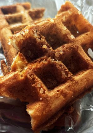 ワッフル焼くコツ-レシピのメイン写真