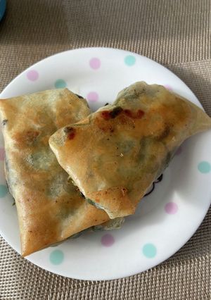 米油でヘルシー★空芯菜の揚げ焼き春巻き-レシピのメイン写真