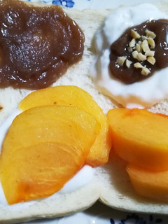 秋の食パン!柿&栗ジャムトースト!-レシピのメイン写真