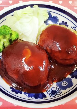 チーズがとろ～り♪チーズinハンバーグ-レシピのメイン写真