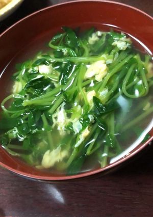 豆苗スープ-レシピのメイン写真