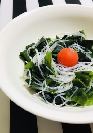 粉末パスタソースで春雨ワカメのタラコ和え-レシピのメイン写真