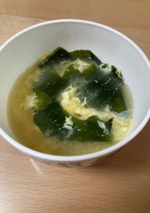 わかめと卵のお味噌汁。-レシピのメイン写真