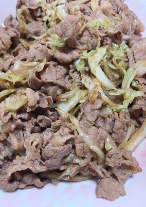 簡単わが家のキャベ牛-レシピのメイン写真