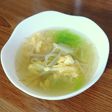もやしとレタスのヘルシーかき玉スープ