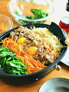 栄養満点☆ホットプレート*ビビンパ♪-レシピのメイン写真