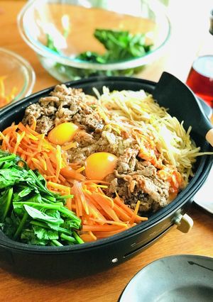 栄養満点☆ホットプレート*ビビンパ♪-レシピのメイン写真