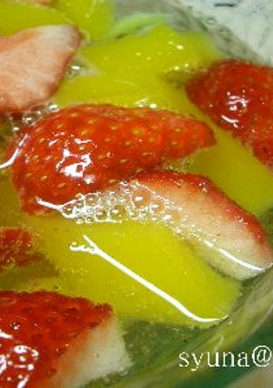 *マンゴーゼリー入り☆フルーツポンチ*-レシピのメイン写真