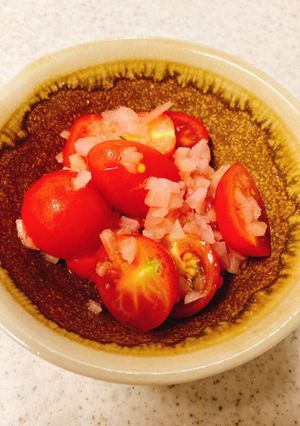 ミニトマトの新生姜漬け和え-レシピのメイン写真